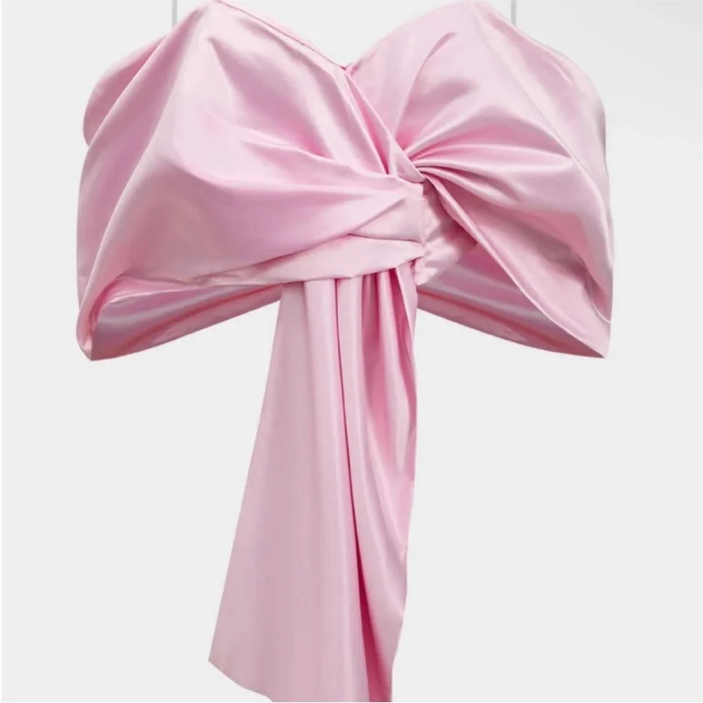 Stylish Pink Off-Shoulder Blouse - Picture 4 of 4